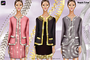 Procreate Sequin Trims Brushes, a Brush Add-On by Fashion Workshop Bkk (Thumbnail 3 of 11)