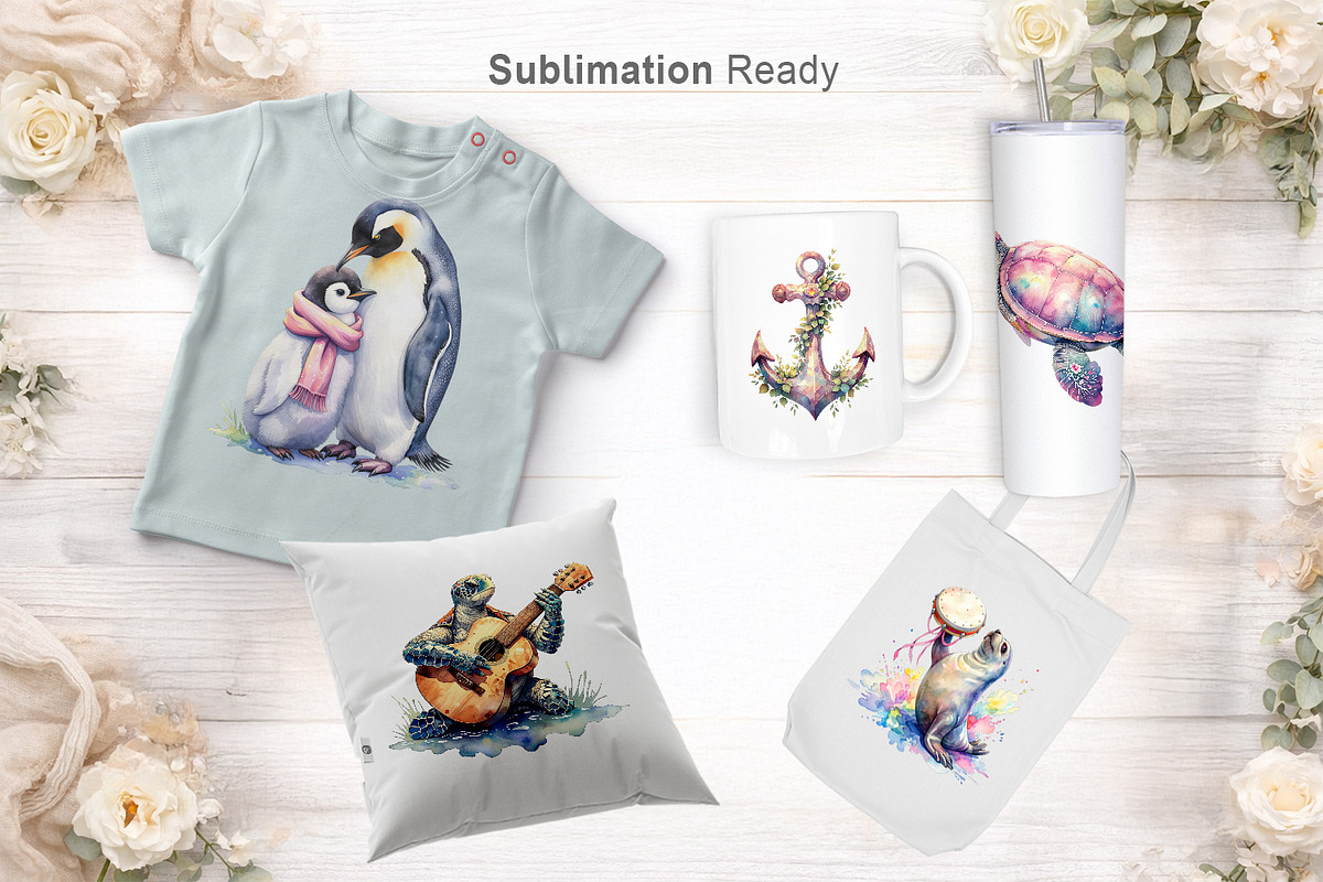 Whimsical Ocean Nursery Sublimation, an Illustration by Artnoy (Photo 5 of 8)