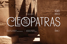 The Cleopatras Typeface