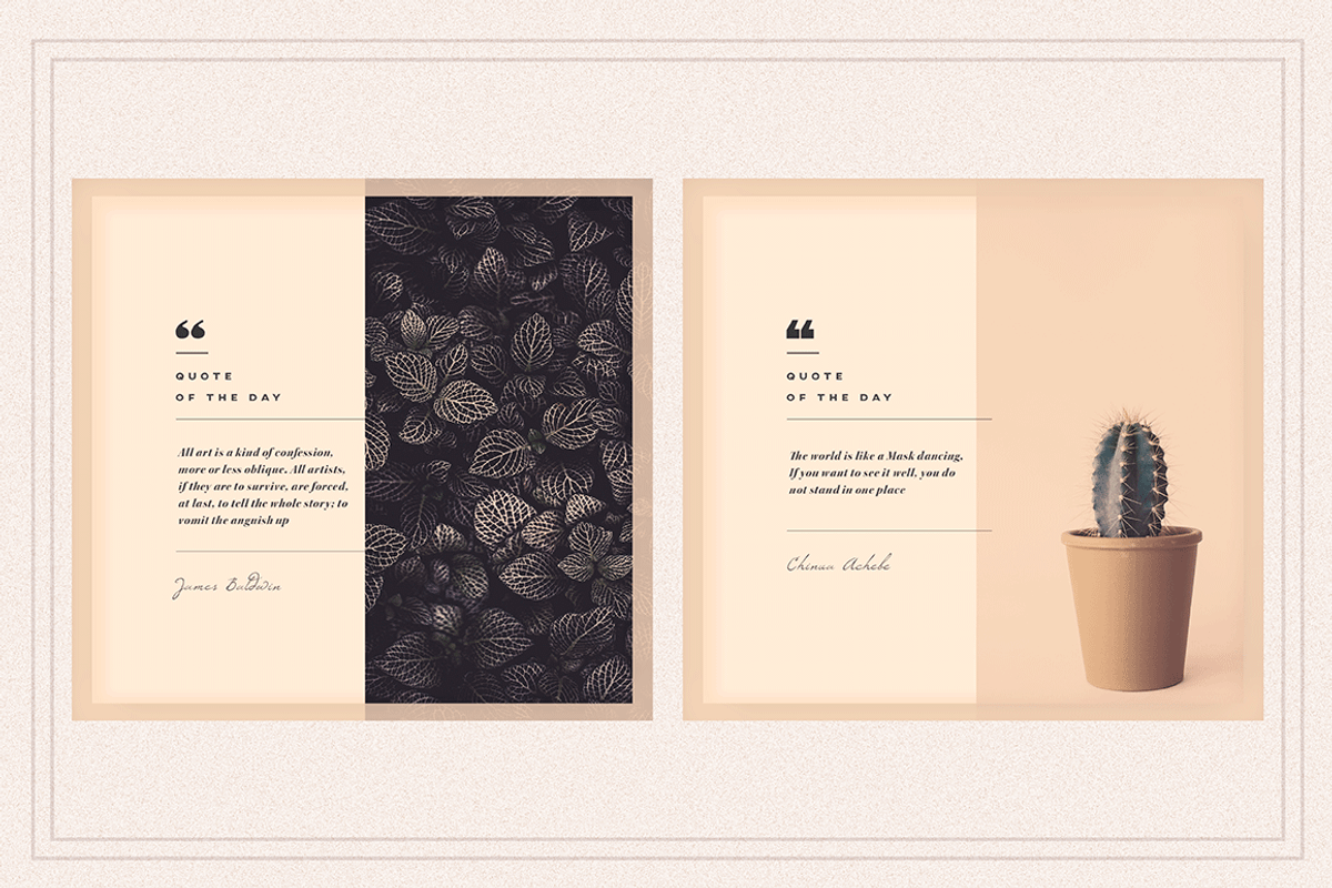 SERENITY Social Media Quote pack, a Social Media Template by Vova (Photo 3 of 8)