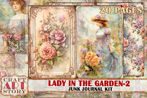 Ladies Garden-2 Junk Journal Kit