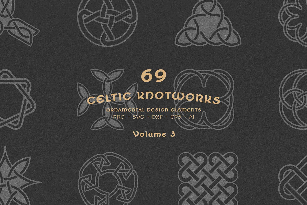 Celtic Knots & Ornaments Bundle 3, a Decorative Illustration by Seaquint (Photo 1 of 8)