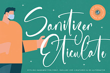 Sanitizer Eticulate Stylish Font