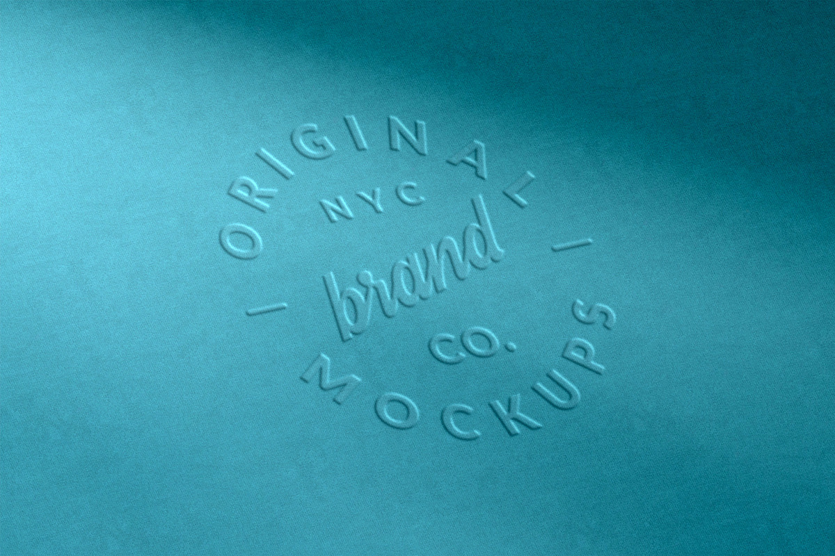 Embossed Fabric Logo Mockups, a Mockup by pixelbuddha.net (Photo 4 of 8)