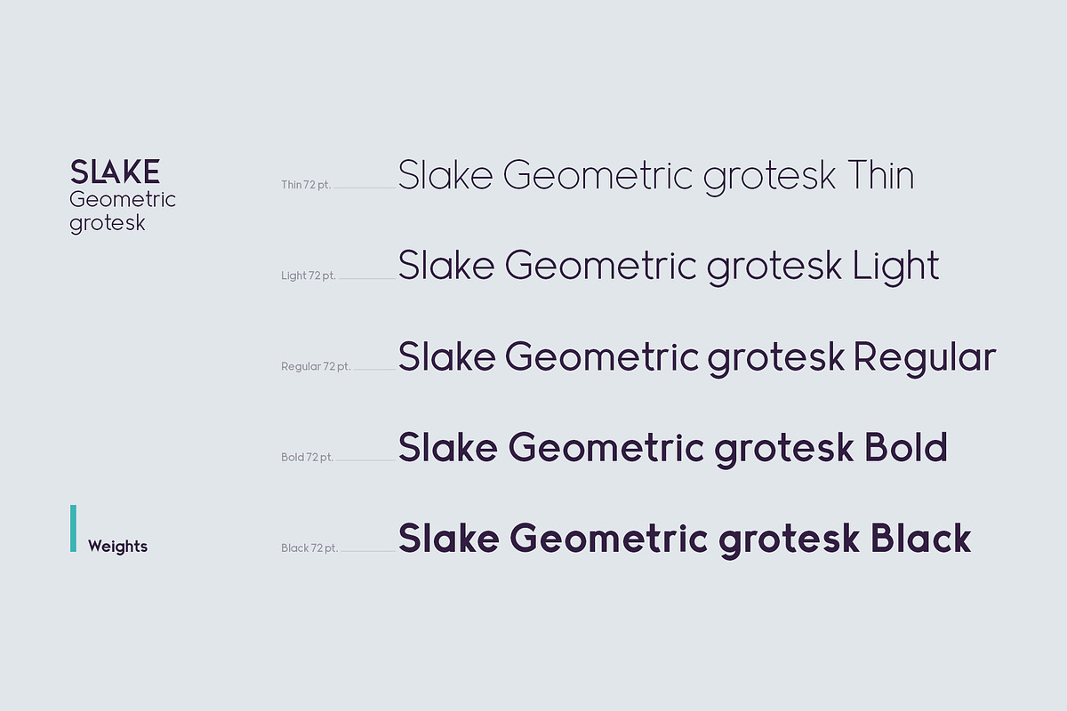 Slake Typeface, a Sans Serif Font by Victor Barac (Photo 5 of 11)