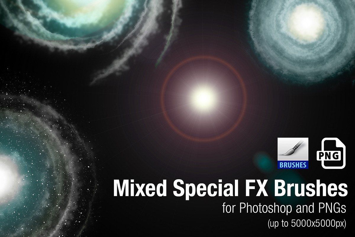 Mixed Special FX PS Brushes and PNGs, a Brush Add-On by Creative Graphics (Photo 5 of 5)