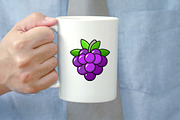 Grape Vector Clipart Collection, a Food Illustration by newminddesign (Thumbnail 8 of 8)