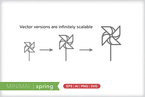 Minimal Spring Icons