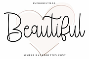 Beautiful, a Handwritten Font by InermediaSTUDIO (Thumbnail 1 of 7)