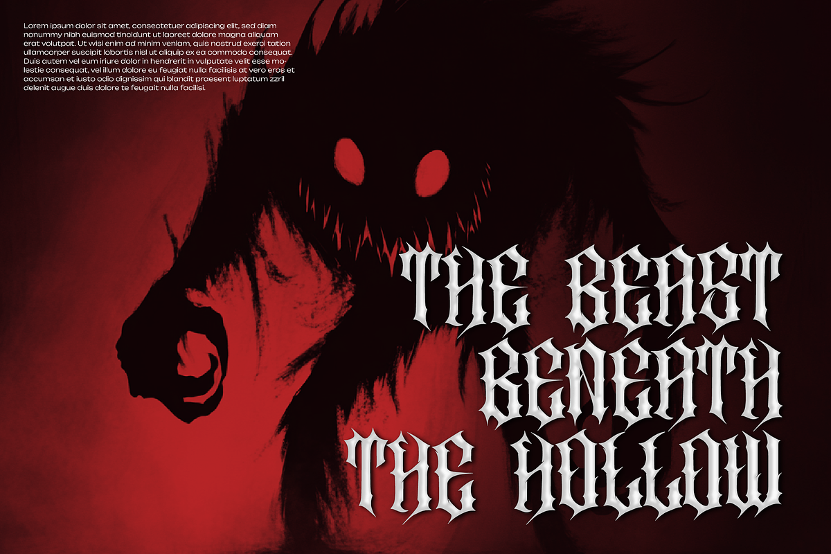 Crikthor | Black Metal Font, a Blackletter Font by Denustudios (Photo 3 of 12)