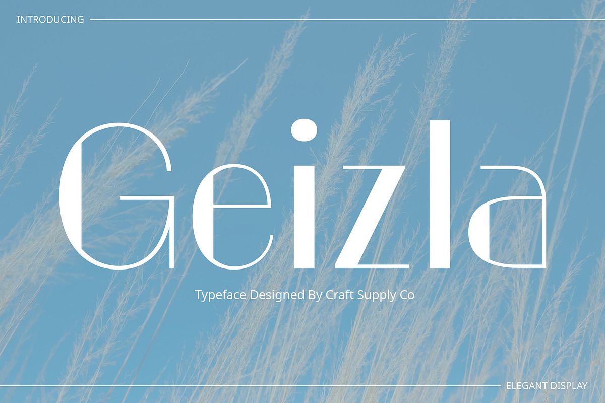 Geizla – Modern Sans Serif, a Sans Serif Font by Craft Supply Co. (Photo 1 of 8)