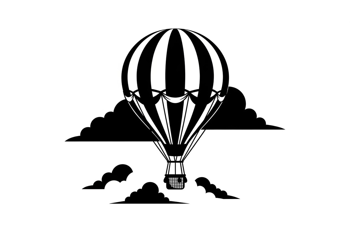Hot Air Balloon Sky Bundle, an Illustration by yasushie (Photo 20 of 31)