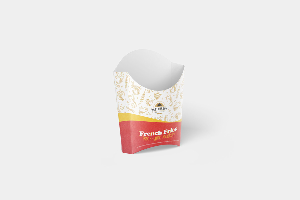 French Fries Packaging Mockup, a Packaging Mockup by Seven Lights (Photo 16 of 19)