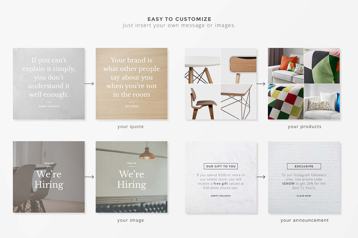 Social Media Layouts - Instagram, a Social Media Template by Design Assets (Photo 4 of 6)