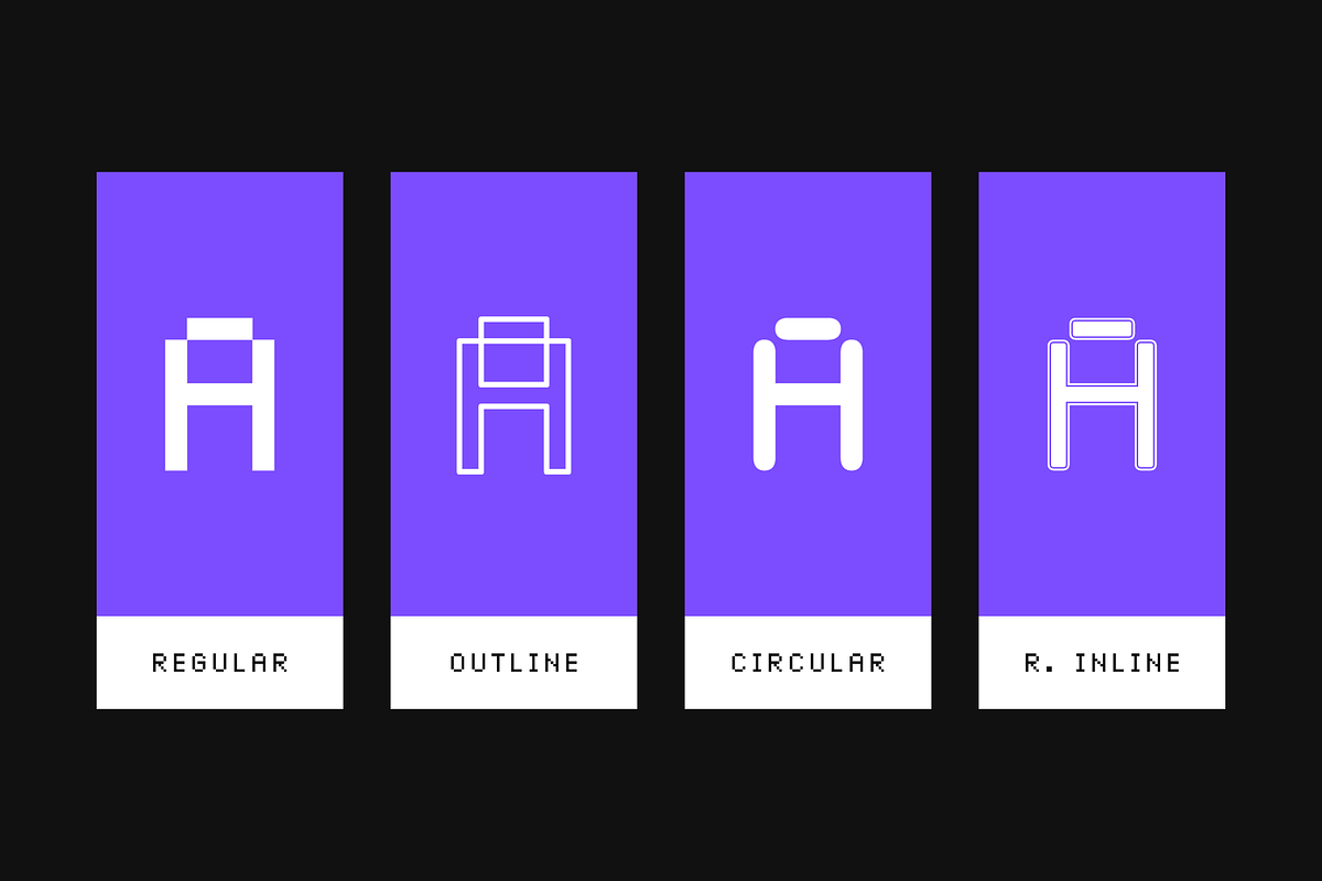 Spectacus Pixel Typeface (12 Fonts), a Sans Serif Font by alpercakici (Photo 2 of 14)