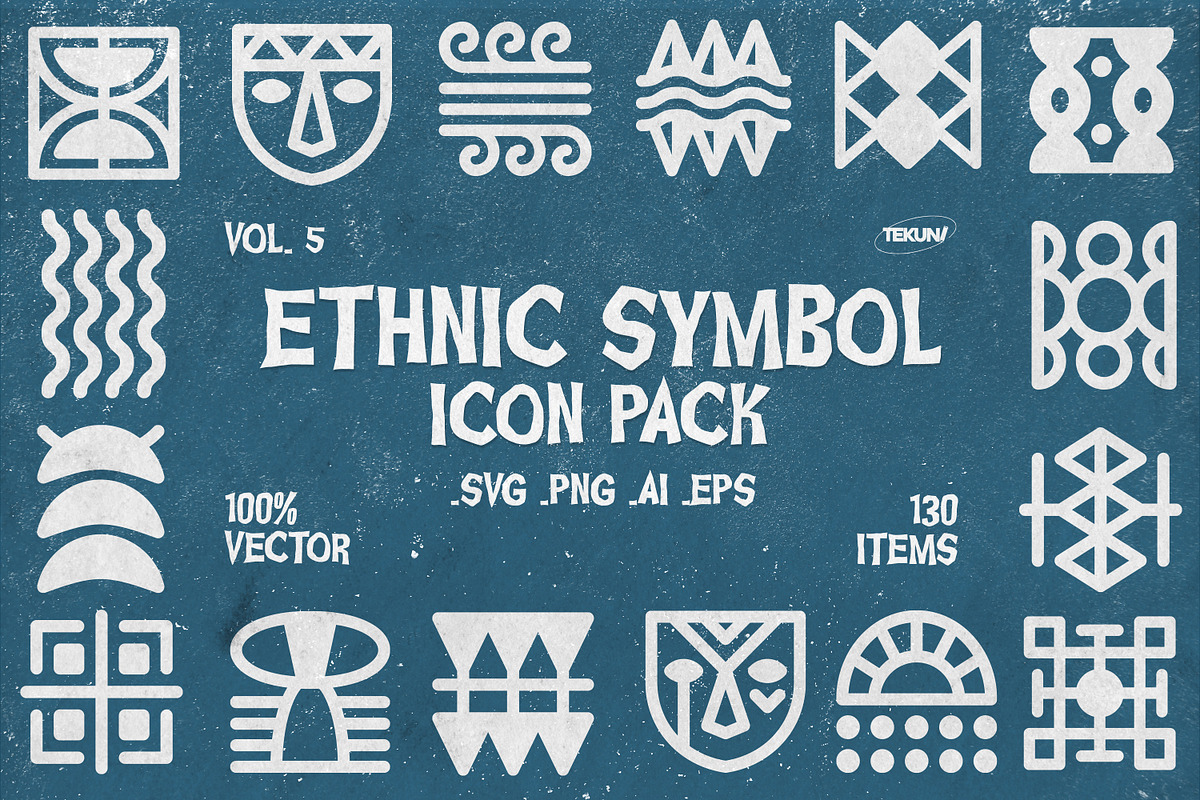 Ethnic Icons Vol 5, an Outline Icon by Tekuni (Photo 1 of 11)