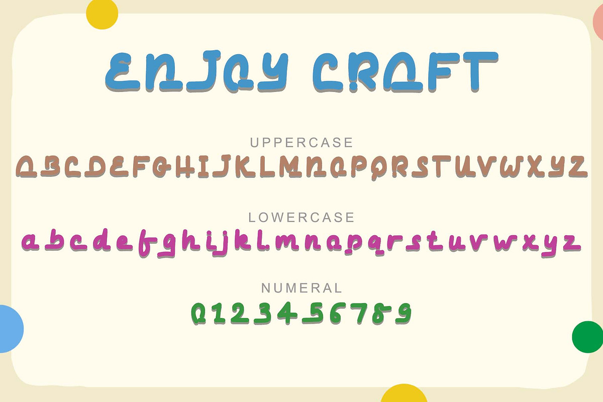 Enjoy Craft, a Script Font by Yoga Letter (Photo 6 of 7)