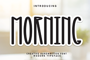 Morning | Script Font, a Script Font by Scratchones (Thumbnail 1 of 8)