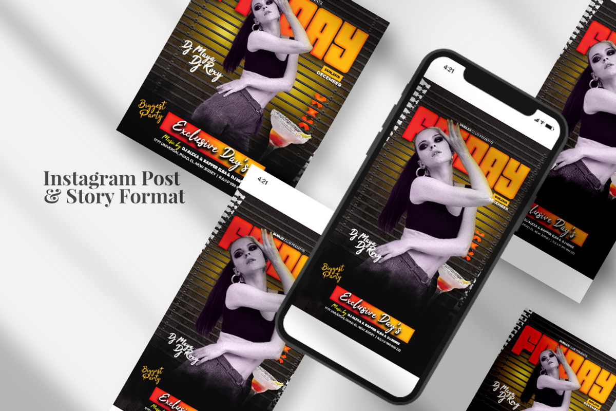 Friday Night Club Banner (PSD), a Social Media Template by studioflyers.com (Photo 2 of 3)