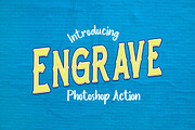 Engraved Text Effect PS Action, an Action Add-On by designvillage (Thumbnail 3 of 3)
