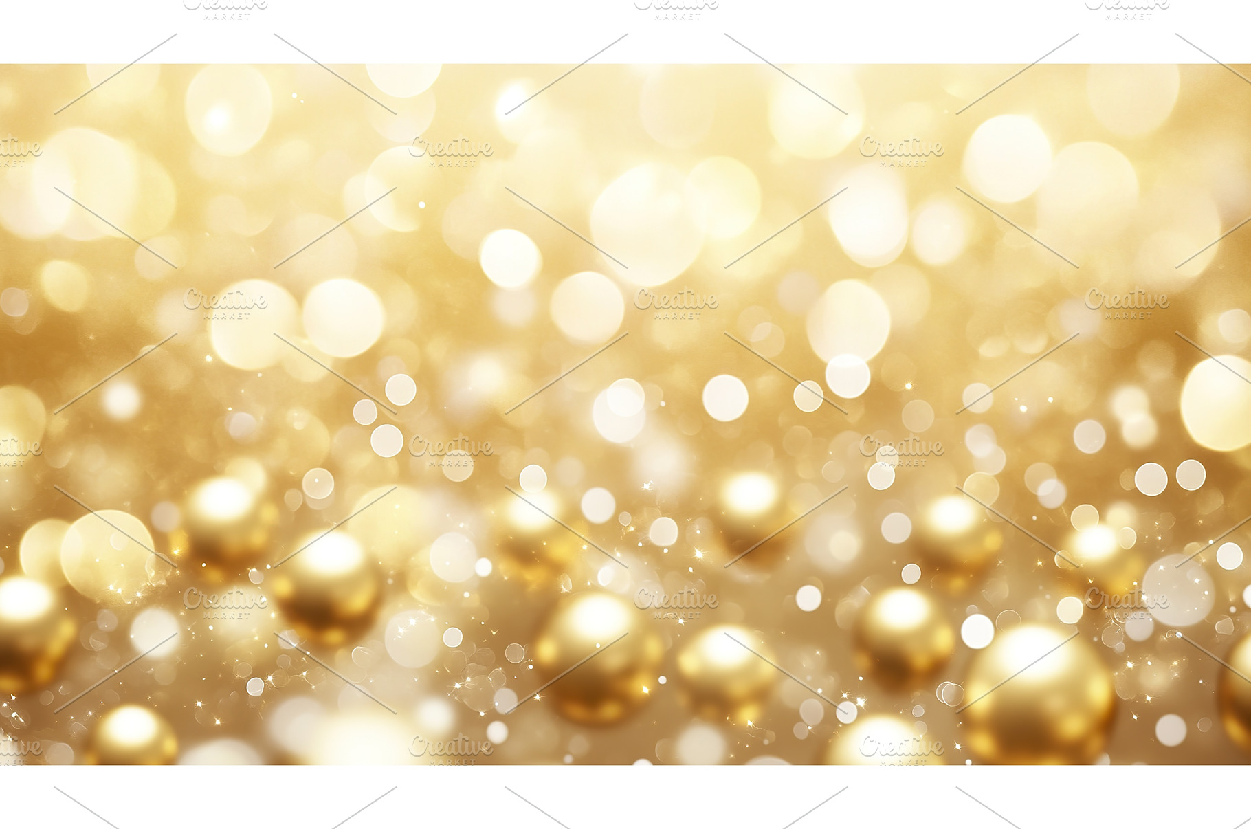Abstract gold bokeh background with, an Abstract Photo by Lermont51