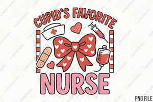 Cupid's Favorite Nurse PNG, an Illustration by CraftArtStudio