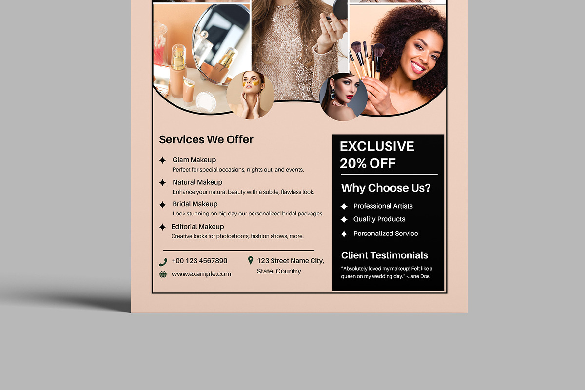 Makeup Flyer Template, a Flyer Template by MightyDesign (Photo 5 of 8)