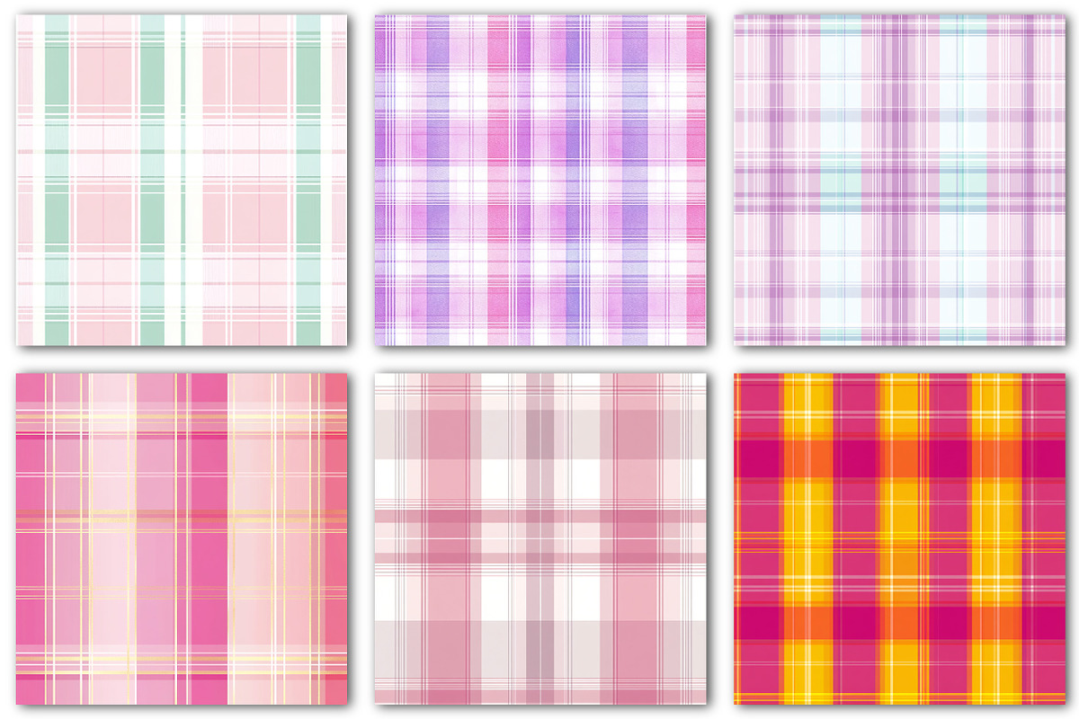 Tartan Pink Digital Paper, a Pattern Graphic by Dream Creation (Photo 3 of 6)