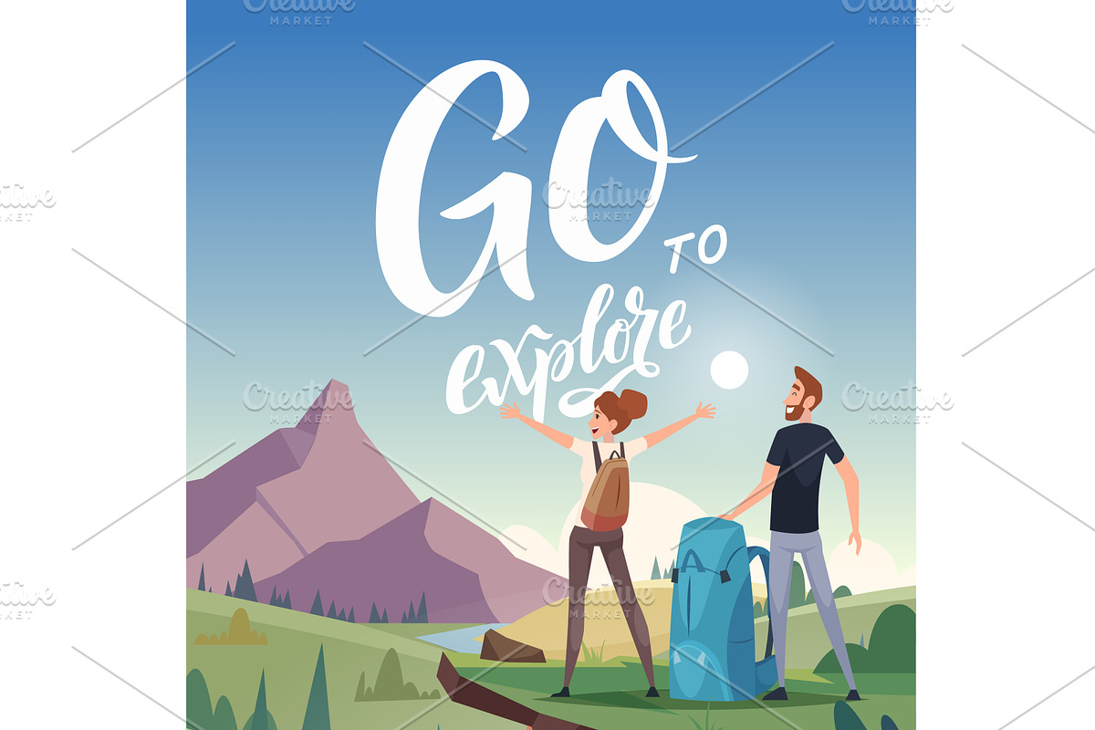 Outdoor background. lettering with, a Sport Illustration by Onyx