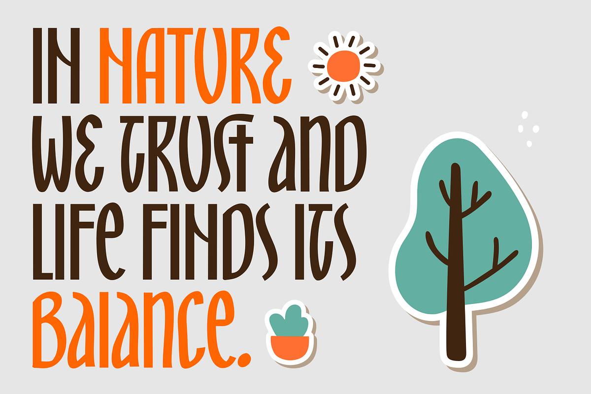 Mandiora, a Sans Serif Font by zeenesia (Photo 8 of 17)