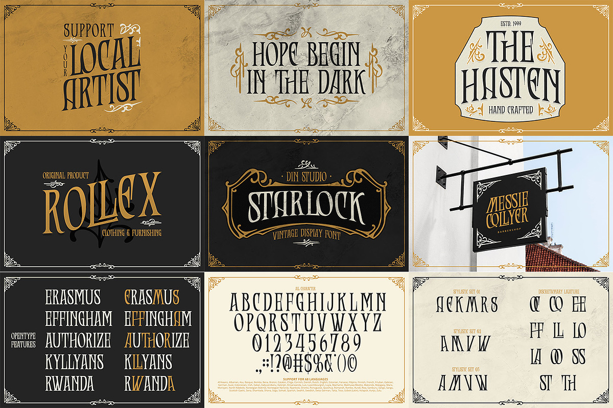 Vintage Font Bundle 4, a Symbol Font by Vintage Division (Photo 12 of 12)