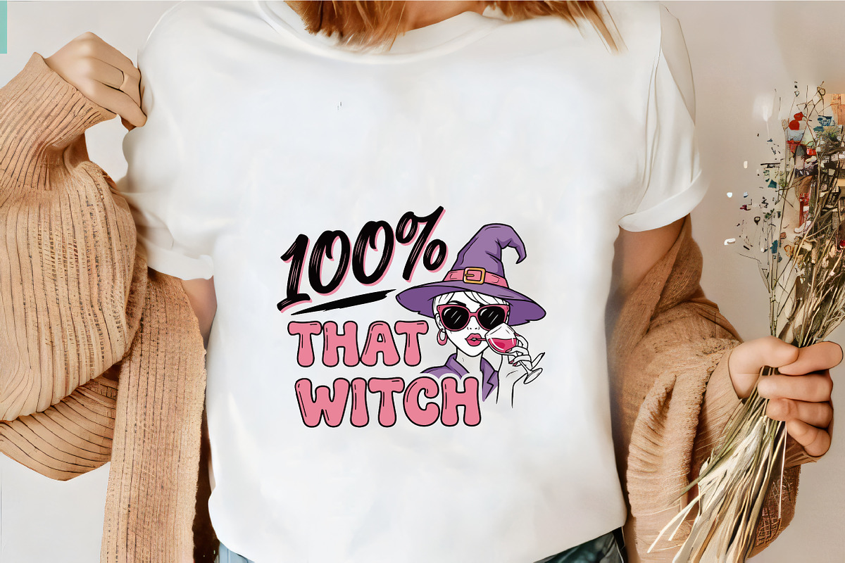 100% That Witch SVG PNG, an Illustration by CrexoraLab (Photo 4 of 4)