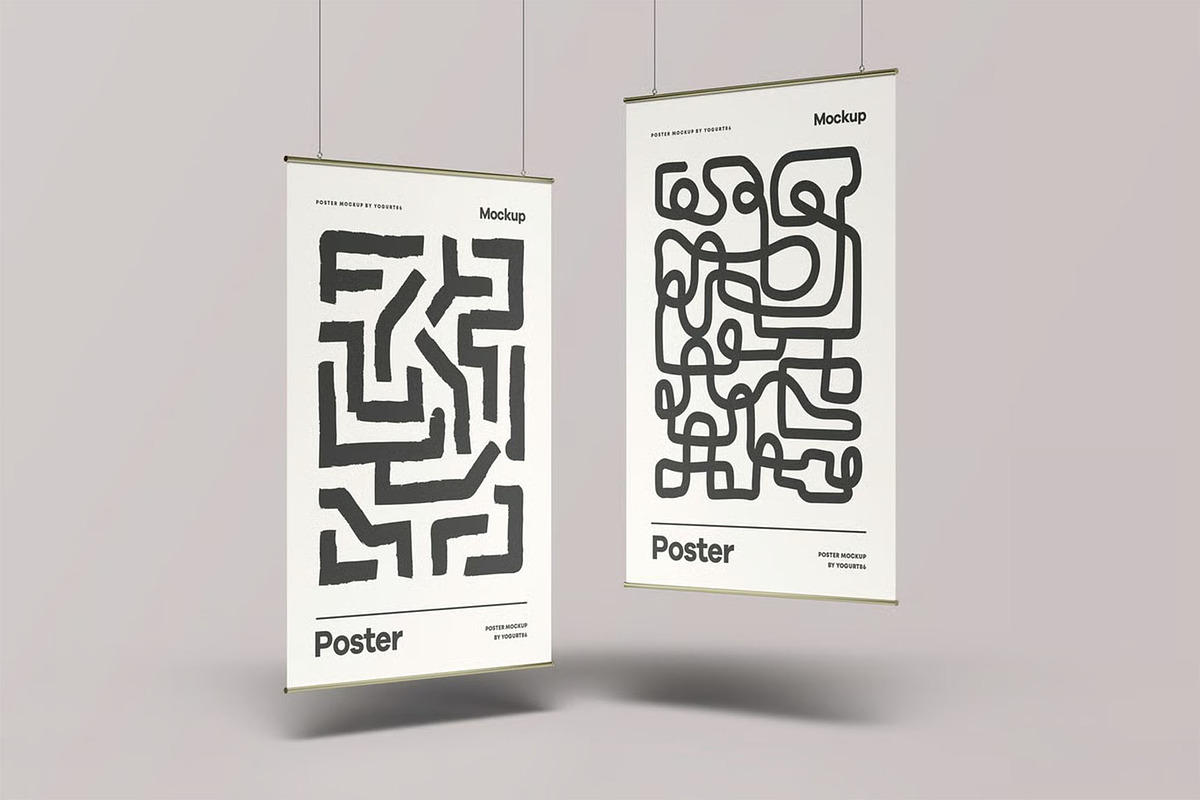Poster Mock up, an Advertising Mockup by zippypixelstudio (Photo 3 of 13)