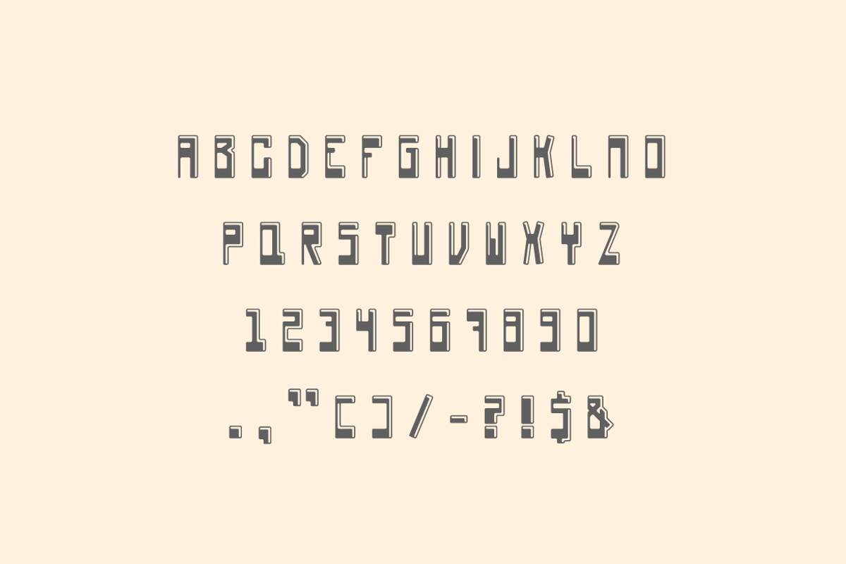 Retro Bergmask, a Sans Serif Font by 3ab2ou (Photo 3 of 3)
