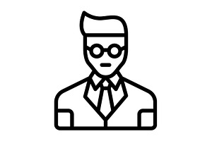Personnel staff black icon, an Outline Icon by Creative priyanka