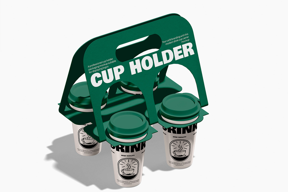 Cup Holder Mockup, a Packaging Mockup by Unerispace (Photo 5 of 5)