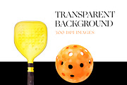 Pickleball Clipart, Pickleball PNG, a Sport Illustration by BrushstrokeArtGB (Thumbnail 6 of 9)
