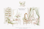 chateau art vintage chateau png, a Decorative Illustration by Patishop Art (Thumbnail 6 of 16)