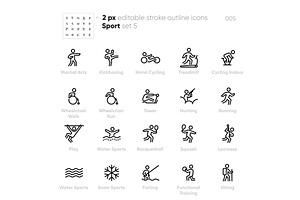 Sport and Activity outline vector