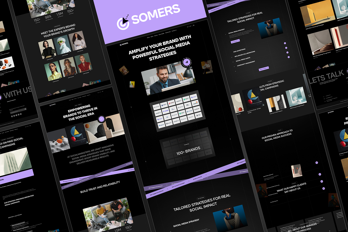 Somers - Marketing Agency Template preview 2