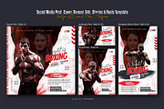 Boxing Social Media Post Template, a Social Media Template by Creative_View (Thumbnail 2 of 8)