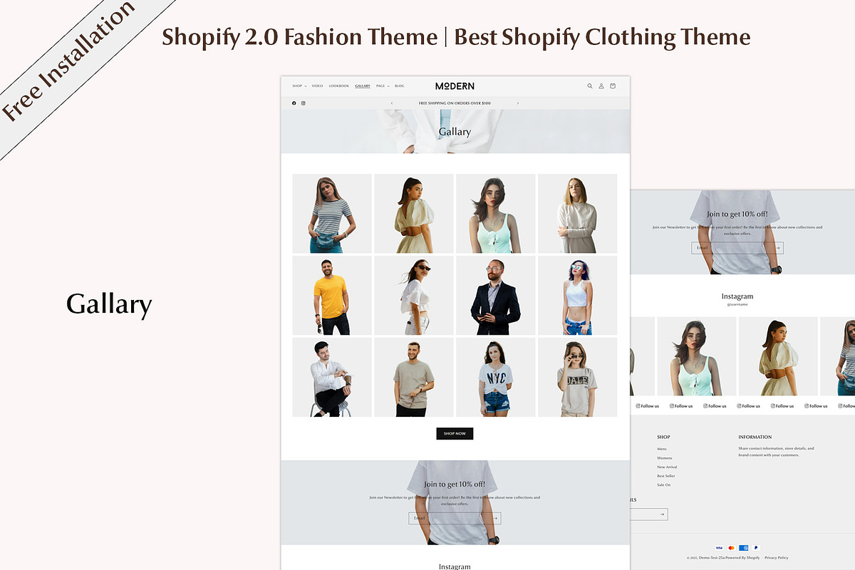 Shopify Modern Clothing Theme, a Shopify Template by QuickArtisan (Photo 12 of 15)