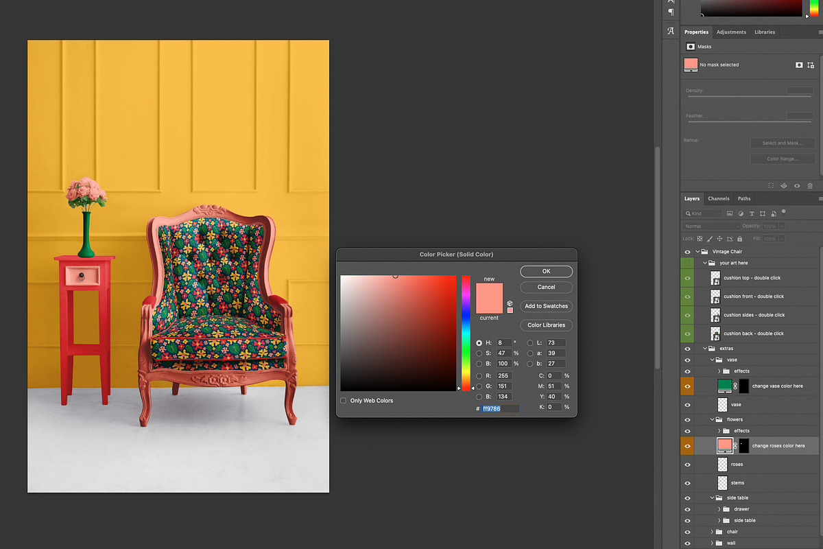 Chair Lifestyle Mockup in Room, a Household Mockup by Carrie Cantwell (Photo 2 of 3)