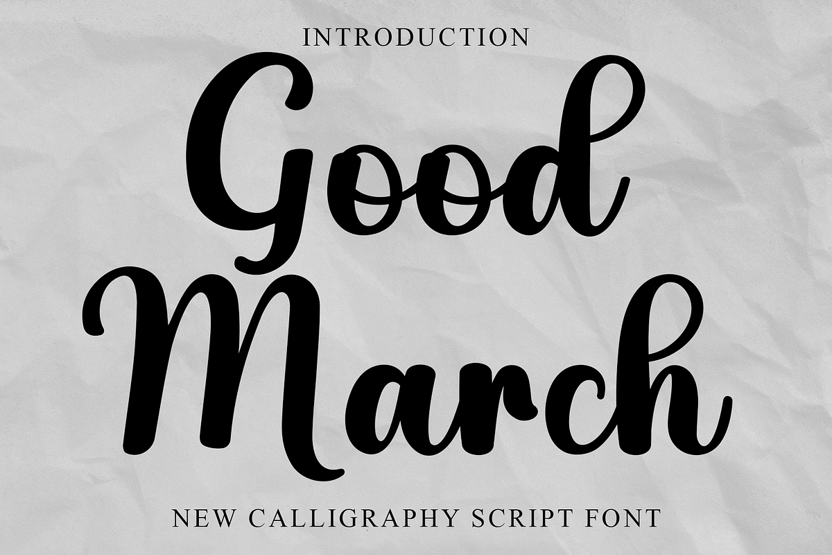 Good March, a Handwritten Font by InermediaSTUDIO (Photo 1 of 8)
