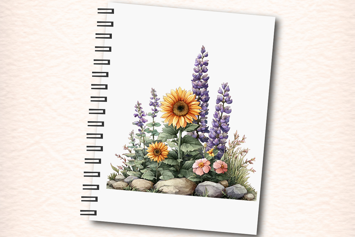 Wildflowers Watercolor Botanical Flo, an Illustration by Digital Artistic99 (Photo 7 of 11)