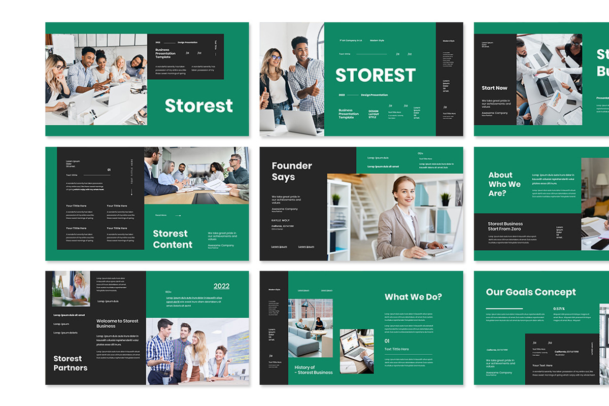 Storest Presentation Template, a Presentation Template by Analogous Temp (Photo 2 of 5)