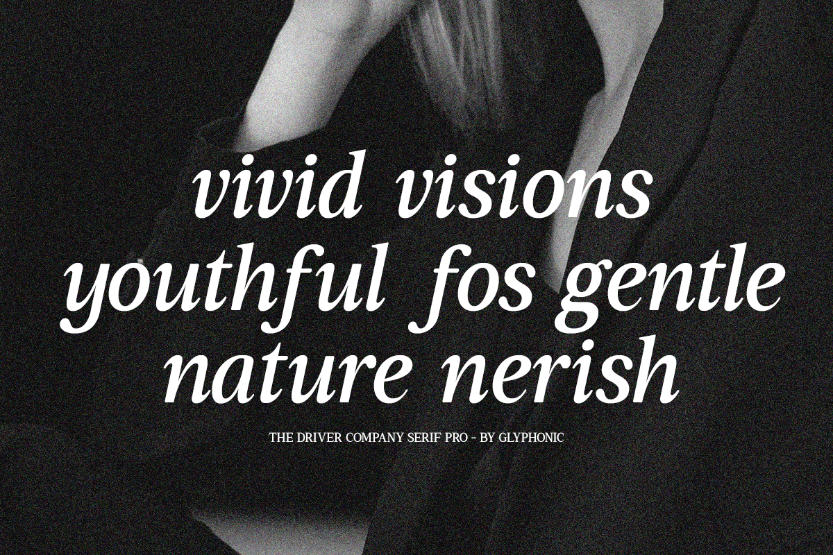 GC Driver Company - Serif Italic, a Serif Font by Glyphonic (Photo 6 of 15)