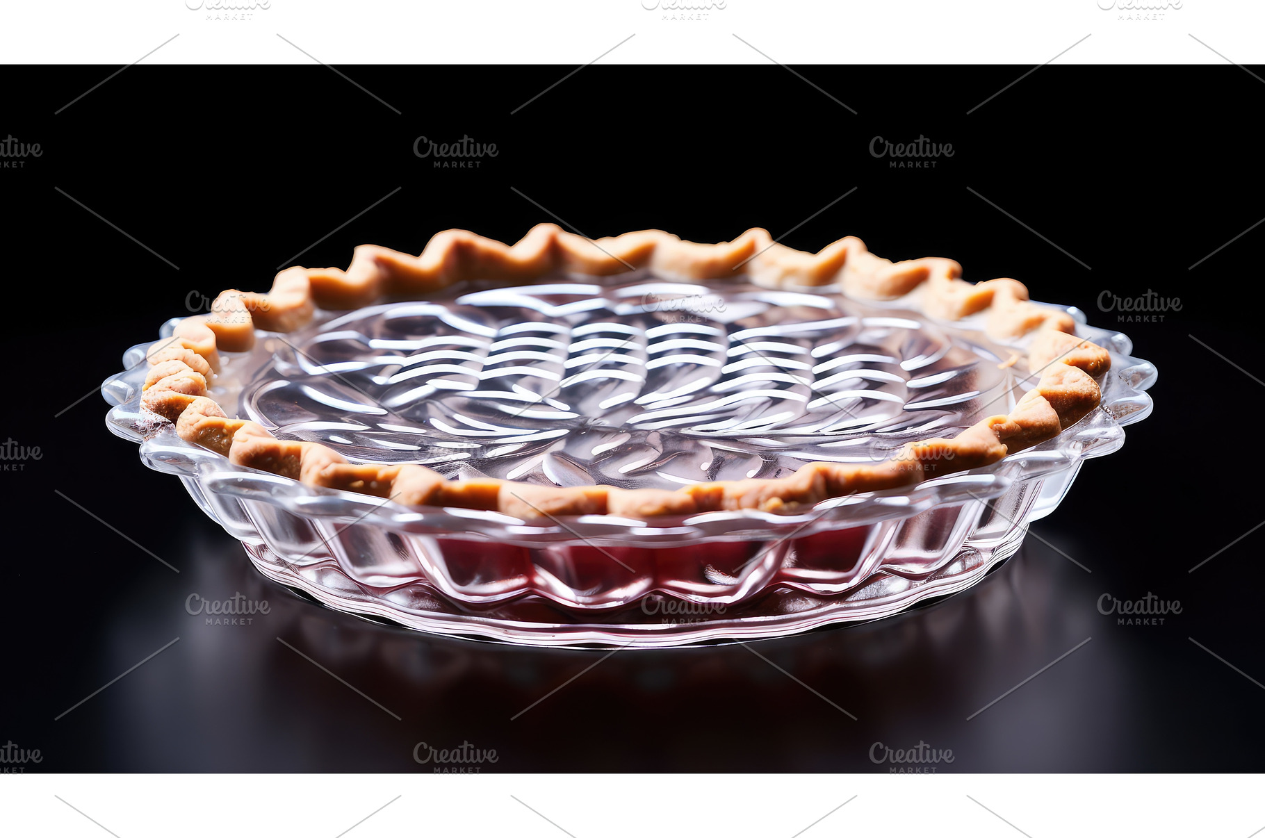 edge glass pie plate ai generated, an Arts & Entertainment Photo by pikepicture