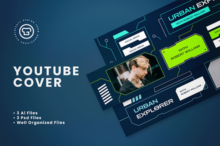 Youtube Cover Urban Explorer, a Social Media Template by graphicook