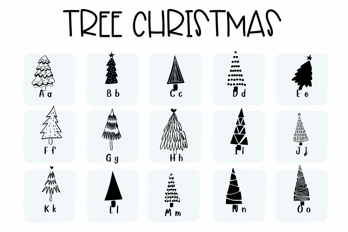 Tree Christmas| Symbols Fonts, a Symbol Font by Sirinart (Photo 3 of 12)